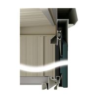 ダイケン 物置ガーデンハウス DMーZ1717棚板付一般型 マカダムグリーン DM-Z1717-MG 1台 62-3104-41（直送品）