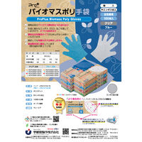 宇都宮製作 プロプラスバイオマスポリ手袋(ブルー) S LPE0141SE-BBS 1箱(100枚入)