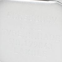 アクセサリーBOX（SQUARE） シルバー LAKOLE/ラコレ