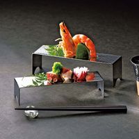 ヤマコー ステンレス槌目 高台盛皿 小 21597 1個（直送品）