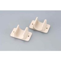 【さすまた】角利産業 さすまた こない手U型 アイボリー 壁取付フック付 4858 1セット