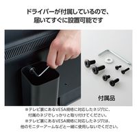 クリーニングブラシ収納ケース テレビ裏 スタンド VESA穴取付対応 ブラック AVD-TVBRC01BK エレコム 1個