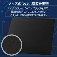 ゲーミング マウスパッド 大型 コントロールタイプ クロス ソフトラバー ブラック MP-VMP240BK エレコム 1個（直送品）