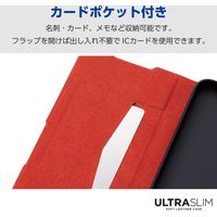 Xperia 10 VI SO-52E ケース レザー 手帳型 超軽量 薄型 ブラック PM-X241PLFUBK エレコム 1個（直送品）