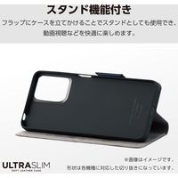 Xperia 10 VI SO-52E ケース レザー 手帳型 超軽量 薄型 ネイビー PM-X241PLFUNV エレコム 1個