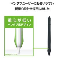 アップルペンシル グリップ 第2世代 専用 シリコン製 太ペン軸タイプ ブラック TB-APE2CFTWCBK エレコム 1個