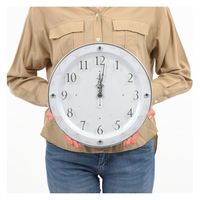 ノア精密 MAG 電波 掛時計 アデル 幅320×奥行47×高さ320mm ホワイト W-777 WH-Z 1個（直送品）