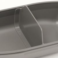 【LAKOLE/ラコレ】 4LOCKドーム型ランチボックス（750ml） ブラック