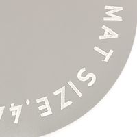 【LAKOLE/ラコレ】 刺繍ランチョンマット グレー