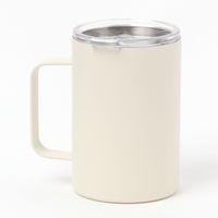 【LAKOLE/ラコレ】 【保温保冷】フタ付きステンレスマグ（350ml） アイボリー 1セット（2個）