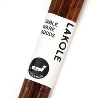 抗菌 ウッド八角箸 ブラウン LAKOLE/ラコレ