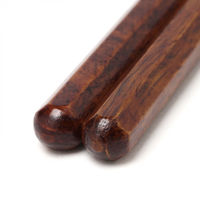 抗菌 ウッド八角箸 ブラウン 1セット（2膳） LAKOLE/ラコレ