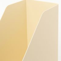 【LAKOLE/ラコレ】 デスクストレージ（縦タイプ） アイボリー