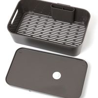 【LAKOLE/ラコレ】 水切りバスケット チャコール