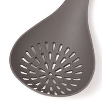 ナイロン穴あき調理スプーン チャコール LAKOLE/ラコレ