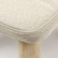 ファブリックスツール2-ショート アイボリー LAKOLE/ラコレ