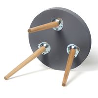 【LAKOLE/ラコレ】 ベッドサイドデスク ブラック