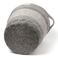 トライカラーバスケット（M） ダークグレー LAKOLE/ラコレ