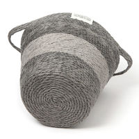 トライカラーバスケット（S） ダークグレー LAKOLE/ラコレ