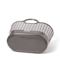 やわらかランドリーバスケット（S） チャコール LAKOLE/ラコレ