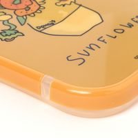 （世界の名作）フレームカラーiPhoneケースiPhone13/14 ひまわり LAKOLE/ラコレ