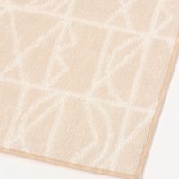 【LAKOLE/ラコレ】 今治産ハンドタオル（パターン） アイボリー 1セット（1枚×2）