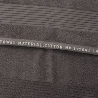 やわらかフェイスタオル チャコール LAKOLE/ラコレ