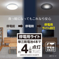 ドウシシャ 停電検知機能付き LEDシーリングライト (クリア枠) 8畳 調光 TKE-Y08DXD 1台