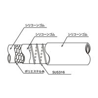トヨックス トヨシリコーンSホース TSISー38 38.1×50.5 10m 102-4550301-10 1本（直送品）