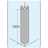 信栄物産 コーナーガード業務用穴あけタイプ35×35 黒 CHR-BK10 1台（直送品）