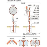 信栄物産 超親水性クリアコートミラーステンレス 茶色 SC-8H-BR 1台（直送品）