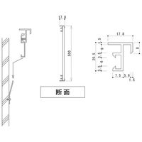 信栄物産 工業用姿見ミラー TM-1250 1台（直送品）