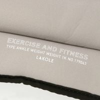 アンクルウェイト1kg グレー LAKOLE/ラコレ