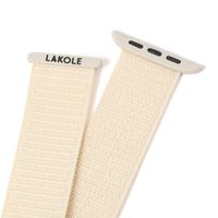 AppleWatchベルト（ゴム）42/44/45/49mm対応 アイボリー LAKOLE/ラコレ