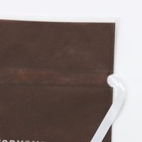 不織布巾着ギフトバッグ（M） ブラウン 1セット（2個） LAKOLE/ラコレ