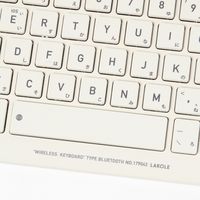 ワイヤレスキーボード ホワイト LAKOLE/ラコレ