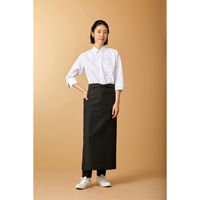 KAZEN マルチボタンダウンシャツ七分袖(男女兼用) ホワイト KZN107-80 LL 1枚（直送品）