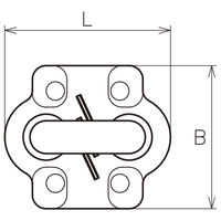 浅野金属工業 ワイヤークリップSUS316 AK15205 1セット(50個)（直送品）