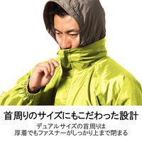【レインウェア】Makku レインスーツ 上下セット 合羽（カッパ） デュアルフィット ライムグリーン LL AS-5160 1着