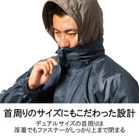 【レインウェア】Makku レインスーツ 上下セット 合羽（カッパ） デュアルフィット ネイビー LL AS-5160 1着