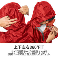 【レインウェア】Makku レインスーツ 上下セット 合羽（カッパ） レッド LL AS-5110 1着
