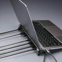 ナカバヤシ PD対応Type-C 10in1PCスタンドドッキングステーション グレー UD-C06GY 1個