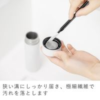 &NE nikii 狭い溝にしっかり届く 中栓洗い スティック型ブラシ ヘラ付き 3本入 1個 エヌ・エレファント