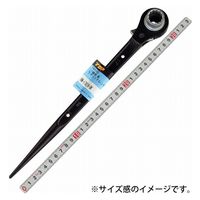 トップ工業 両口ラチェットレンチ RM-17X21N-BK 1個（直送品）