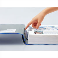 コクヨ　チューブファイル　エコツインR　A4タテ　とじ厚50mm　青　両開きパイプ式ファイル　フ-RT650B　1冊（わけあり品）