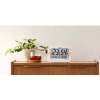 CITIZEN（シチズン）新環境目安表示付　高精度デジタル温湿度計　幅186×奥行53×高さ132mm　白　1個