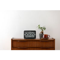 CITIZEN（シチズン）新環境目安表示付　高精度デジタル温湿度計　幅186×奥行53×高さ132mm　黒　1個