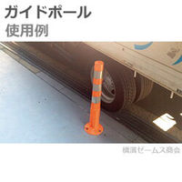 アラオ ガイドポール コンクリート用アンカー3本付 AR-1330-C ソフト視線誘導標 1本（直送品）