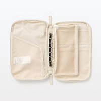 無印良品 ポケットが選べるコレクションケース A5スリム 約幅265×高さ155×マチ25mm アイボリー 良品計画