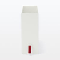 無印良品 ファイルボックス用つまみ ポリプロピレンファイルボックス専用 3個入り エンジ 良品計画